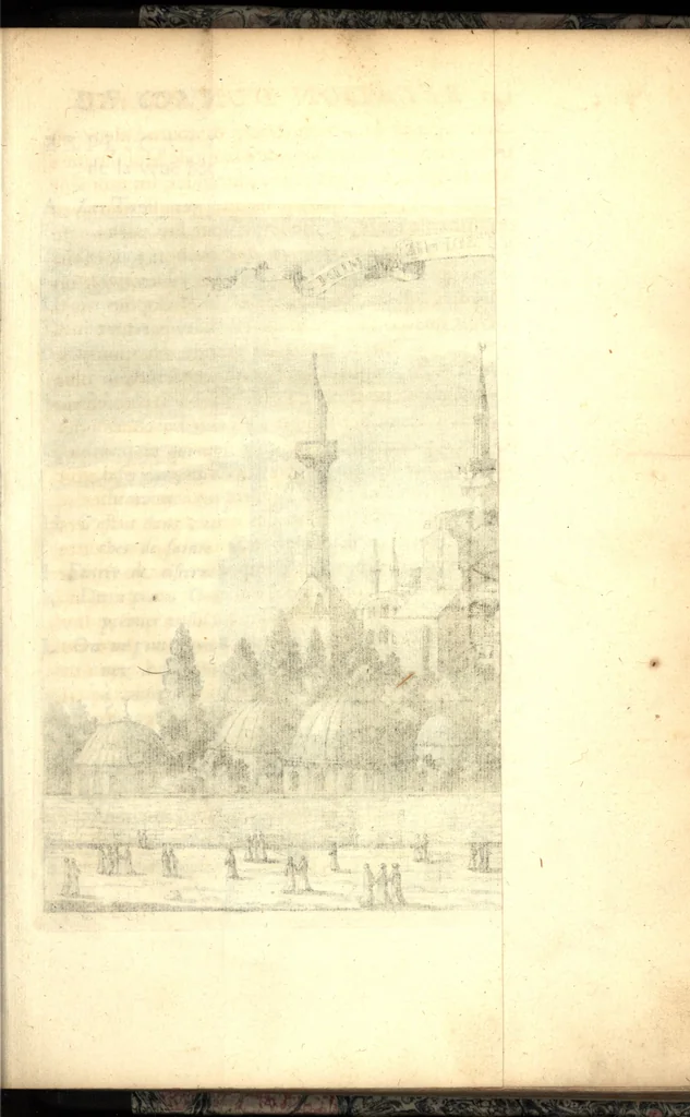An illustration from Relation nouvelle d'un voyage de Constantinople : enrichie de plans levez par l'auteur sur les lieux, & des figures de tout ce qu'il y a de plus remarquable dans cette ville, 1680, leaf 172