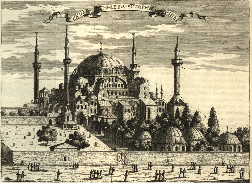 An illustration from Relation nouvelle d'un voyage de Constantinople : enrichie de plans levez par l'auteur sur les lieux, & des figures de tout ce qu'il y a de plus remarquable dans cette ville, 1680, leaf 173