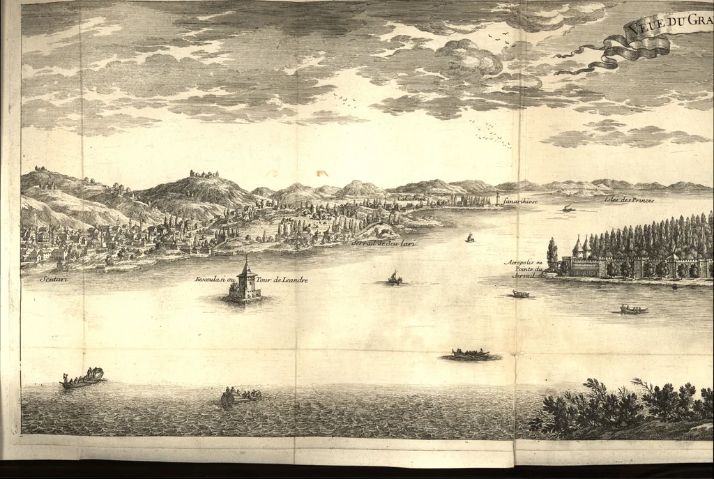 An illustration from Relation nouvelle d'un voyage de Constantinople : enrichie de plans levez par l'auteur sur les lieux, & des figures de tout ce qu'il y a de plus remarquable dans cette ville, 1680, leaf 93
