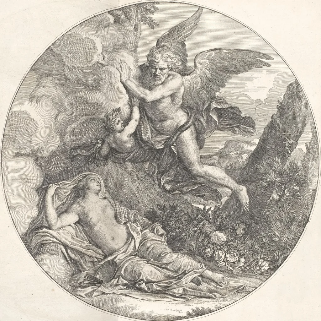 An illustration from Sentimens des plus habiles peintres du tems, sur la pratique de la peinture et sculpture : recueillis & mis en tables de preceptes, avec six discours academiques, extraits des conferences tenuës en l'Academie Royale desdits arts ... par Henry Testelin, peintre du roi, professeur & secretaire en ladite Academie, 1680, leaf 11