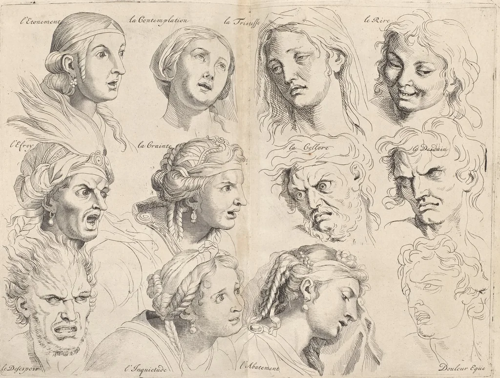 An illustration from Sentimens des plus habiles peintres du tems, sur la pratique de la peinture et sculpture : recueillis & mis en tables de preceptes, avec six discours academiques, extraits des conferences tenuës en l'Academie Royale desdits arts ... par Henry Testelin, peintre du roi, professeur & secretaire en ladite Academie, 1680, leaf 57