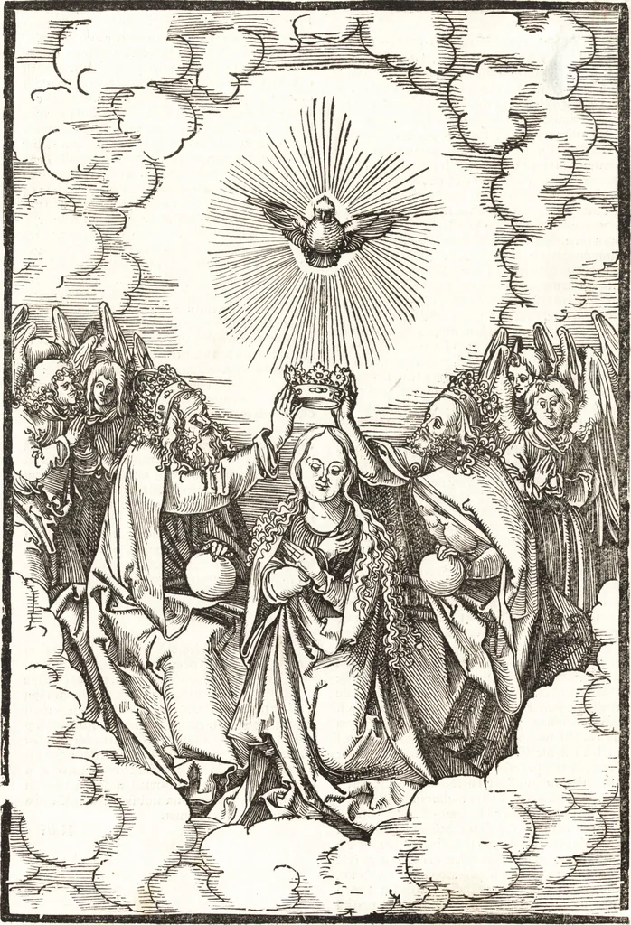 An illustration from Speculum passionis Domini Nostri Ihesu Christi : in quo relucẽt hec omnia singulariter vere & absolute, puta omnis p[er]fectio yerarchie, omniũ fidelium beatitudo, omnes virtutes, dona, fructus, et spiritualiũ bonorũ omnium efficacia, quod in fine prime partis huius speculi manifestissime cõprobat̃, 1507, leaf 155