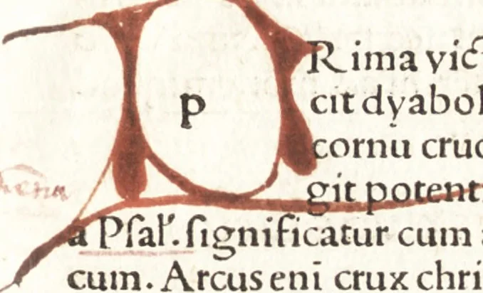 An illustration from Speculum passionis Domini Nostri Ihesu Christi : in quo relucẽt hec omnia singulariter vere & absolute, puta omnis p[er]fectio yerarchie, omniũ fidelium beatitudo, omnes virtutes, dona, fructus, et spiritualiũ bonorũ omnium efficacia, quod in fine prime partis huius speculi manifestissime cõprobat̃, 1507, leaf 176