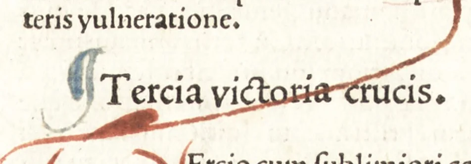 An illustration from Speculum passionis Domini Nostri Ihesu Christi : in quo relucẽt hec omnia singulariter vere & absolute, puta omnis p[er]fectio yerarchie, omniũ fidelium beatitudo, omnes virtutes, dona, fructus, et spiritualiũ bonorũ omnium efficacia, quod in fine prime partis huius speculi manifestissime cõprobat̃, 1507, leaf 176