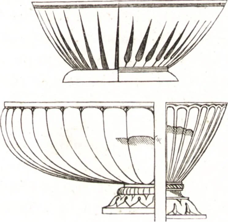 An illustration from Der Stil in den technischen und tektonischen Künsten, oder, Praktische Aesthetik : ein Handbuch für Techniker, Künstler und Kunstfreunde, 1860, leaf 104