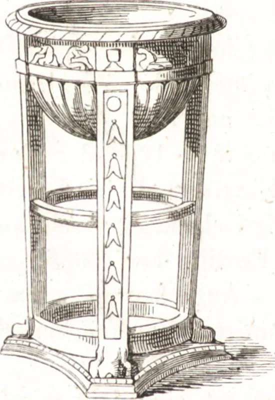 An illustration from Der Stil in den technischen und tektonischen Künsten, oder, Praktische Aesthetik : ein Handbuch für Techniker, Künstler und Kunstfreunde, 1860, leaf 105