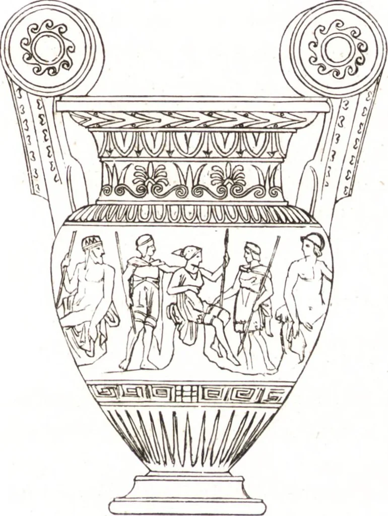 An illustration from Der Stil in den technischen und tektonischen Künsten, oder, Praktische Aesthetik : ein Handbuch für Techniker, Künstler und Kunstfreunde, 1860, leaf 112