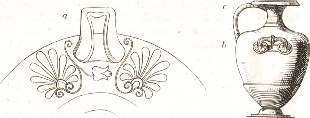 An illustration from Der Stil in den technischen und tektonischen Künsten, oder, Praktische Aesthetik : ein Handbuch für Techniker, Künstler und Kunstfreunde, 1860, leaf 117