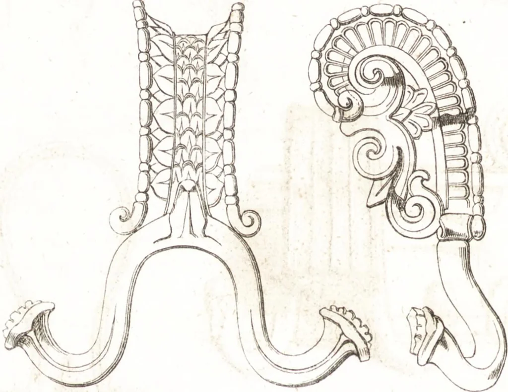 An illustration from Der Stil in den technischen und tektonischen Künsten, oder, Praktische Aesthetik : ein Handbuch für Techniker, Künstler und Kunstfreunde, 1860, leaf 119