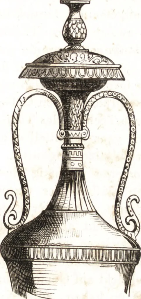 An illustration from Der Stil in den technischen und tektonischen Künsten, oder, Praktische Aesthetik : ein Handbuch für Techniker, Künstler und Kunstfreunde, 1860, leaf 128