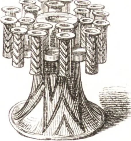An illustration from Der Stil in den technischen und tektonischen Künsten, oder, Praktische Aesthetik : ein Handbuch für Techniker, Künstler und Kunstfreunde, 1860, leaf 146