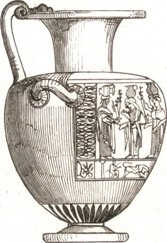 An illustration from Der Stil in den technischen und tektonischen Künsten, oder, Praktische Aesthetik : ein Handbuch für Techniker, Künstler und Kunstfreunde, 1860, leaf 15