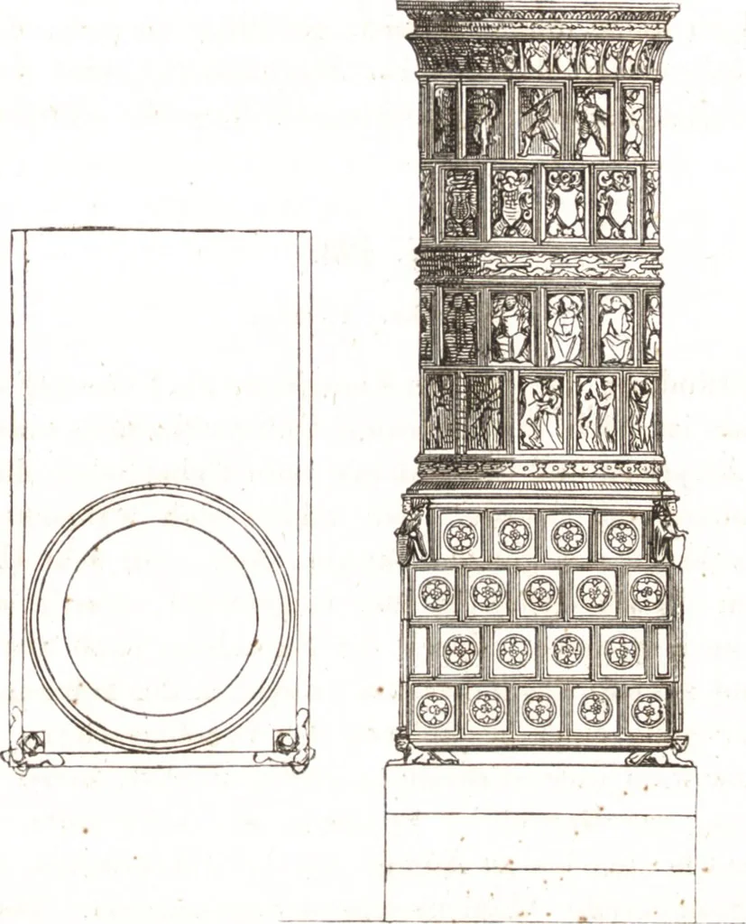 An illustration from Der Stil in den technischen und tektonischen Künsten, oder, Praktische Aesthetik : ein Handbuch für Techniker, Künstler und Kunstfreunde, 1860, leaf 166