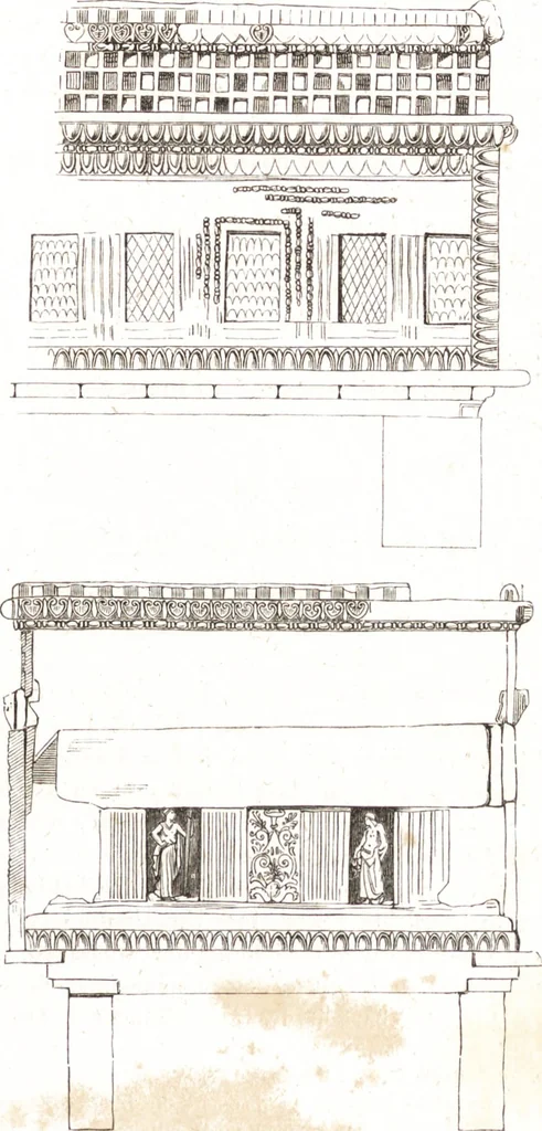 An illustration from Der Stil in den technischen und tektonischen Künsten, oder, Praktische Aesthetik : ein Handbuch für Techniker, Künstler und Kunstfreunde, 1860, leaf 224
