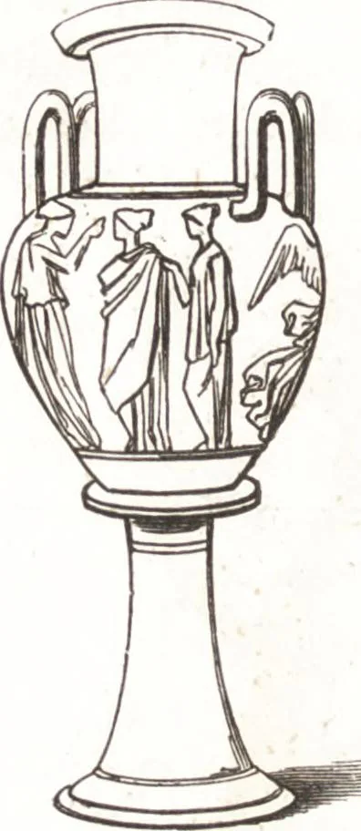An illustration from Der Stil in den technischen und tektonischen Künsten, oder, Praktische Aesthetik : ein Handbuch für Techniker, Künstler und Kunstfreunde, 1860, leaf 23