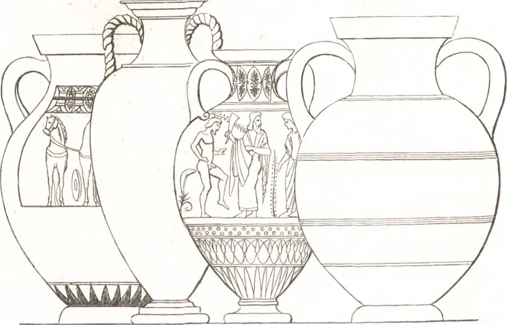 An illustration from Der Stil in den technischen und tektonischen Künsten, oder, Praktische Aesthetik : ein Handbuch für Techniker, Künstler und Kunstfreunde, 1860, leaf 23