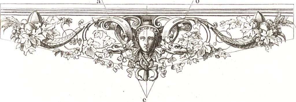An illustration from Der Stil in den technischen und tektonischen Künsten, oder, Praktische Aesthetik : ein Handbuch für Techniker, Künstler und Kunstfreunde, 1860, leaf 232
