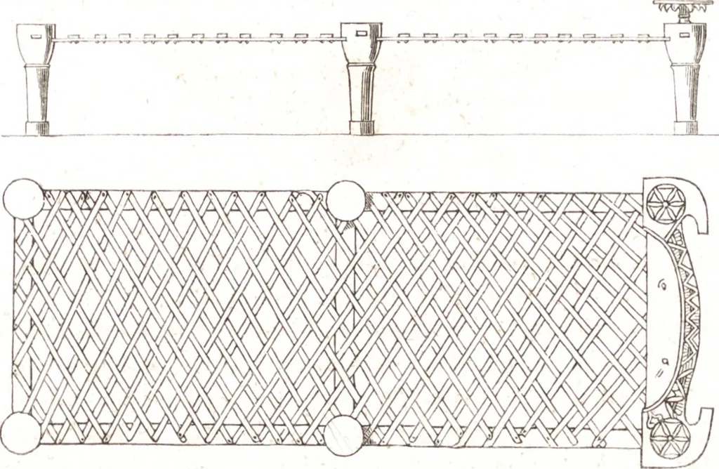 An illustration from Der Stil in den technischen und tektonischen Künsten, oder, Praktische Aesthetik : ein Handbuch für Techniker, Künstler und Kunstfreunde, 1860, leaf 240