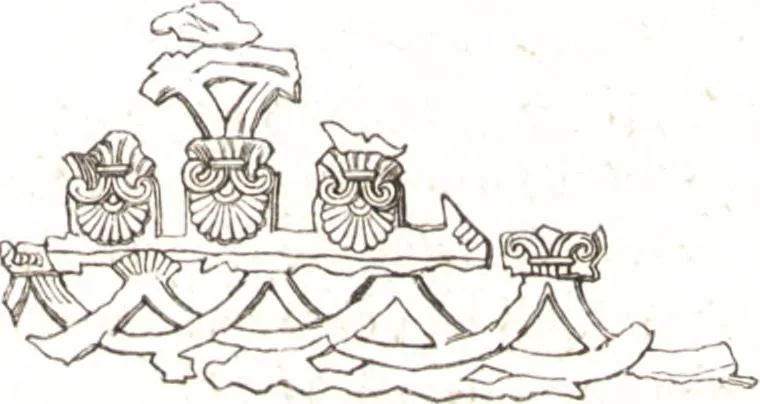 An illustration from Der Stil in den technischen und tektonischen Künsten, oder, Praktische Aesthetik : ein Handbuch für Techniker, Künstler und Kunstfreunde, 1860, leaf 240