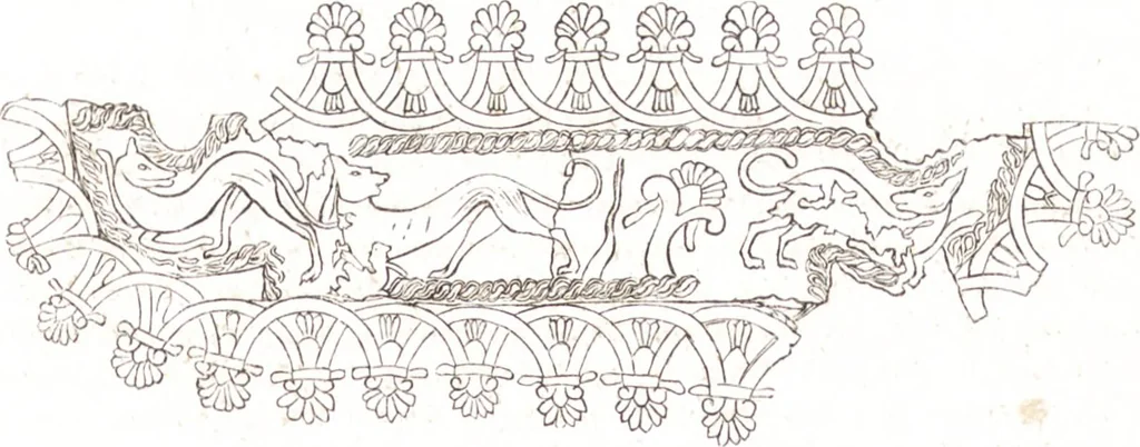 An illustration from Der Stil in den technischen und tektonischen Künsten, oder, Praktische Aesthetik : ein Handbuch für Techniker, Künstler und Kunstfreunde, 1860, leaf 240
