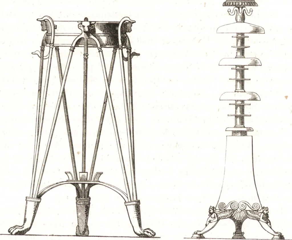 An illustration from Der Stil in den technischen und tektonischen Künsten, oder, Praktische Aesthetik : ein Handbuch für Techniker, Künstler und Kunstfreunde, 1860, leaf 247