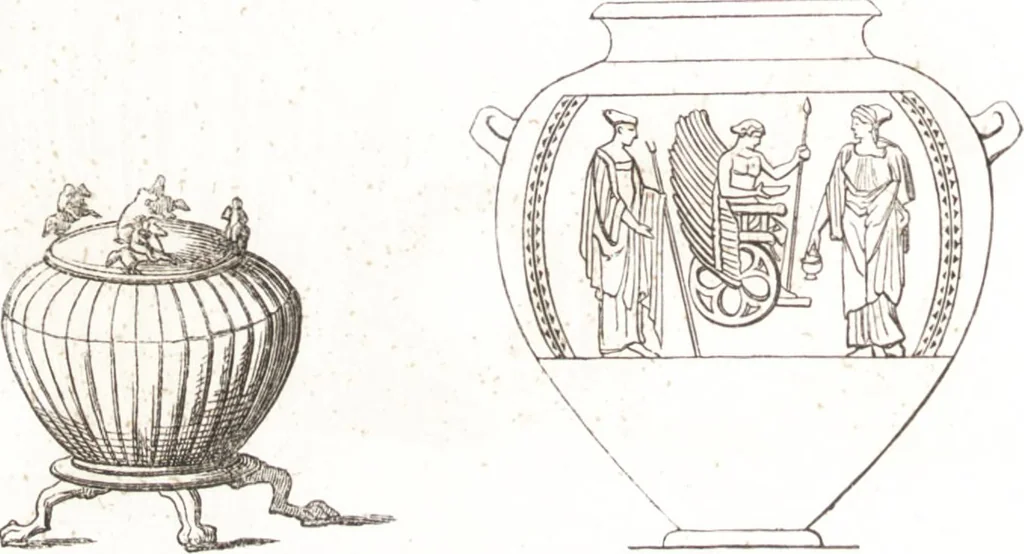 An illustration from Der Stil in den technischen und tektonischen Künsten, oder, Praktische Aesthetik : ein Handbuch für Techniker, Künstler und Kunstfreunde, 1860, leaf 25