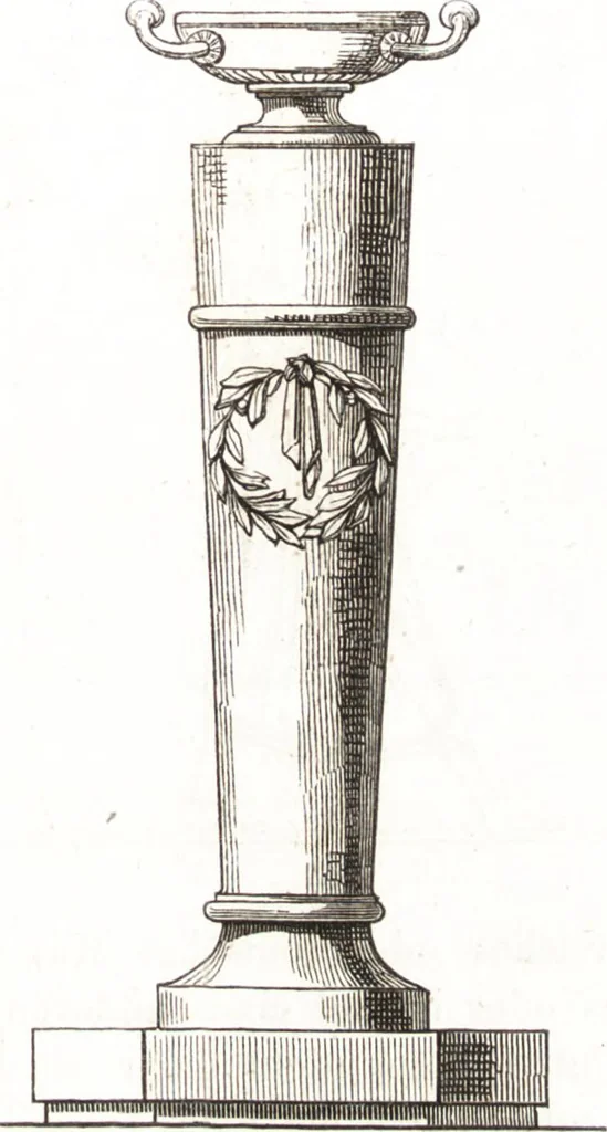An illustration from Der Stil in den technischen und tektonischen Künsten, oder, Praktische Aesthetik : ein Handbuch für Techniker, Künstler und Kunstfreunde, 1860, leaf 254