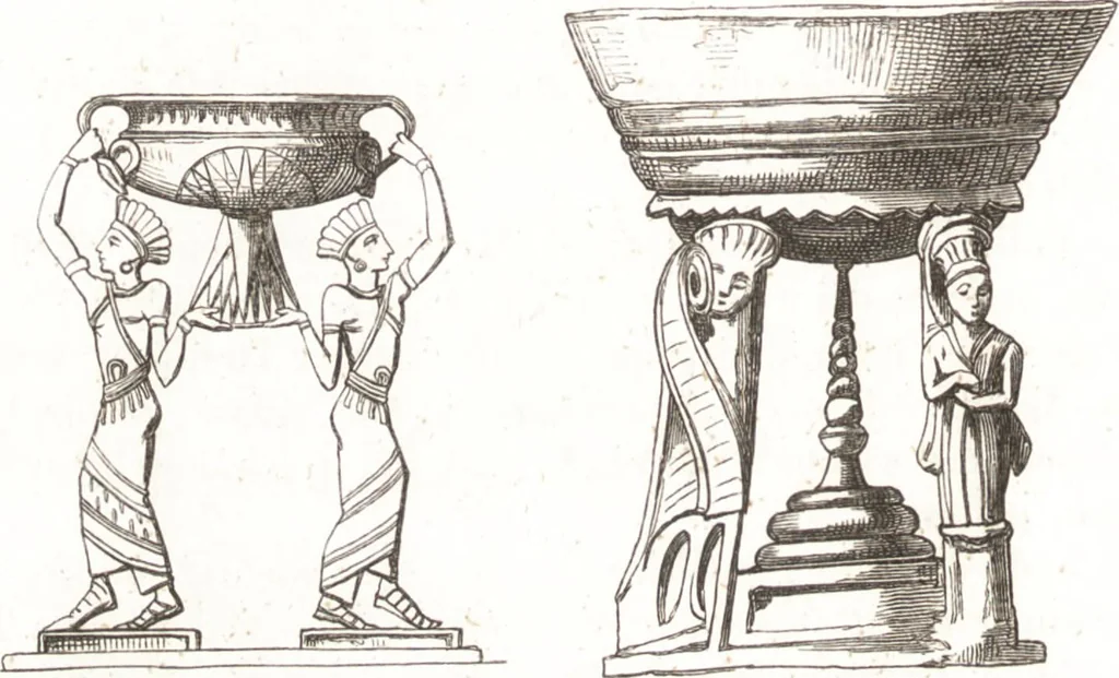 An illustration from Der Stil in den technischen und tektonischen Künsten, oder, Praktische Aesthetik : ein Handbuch für Techniker, Künstler und Kunstfreunde, 1860, leaf 27