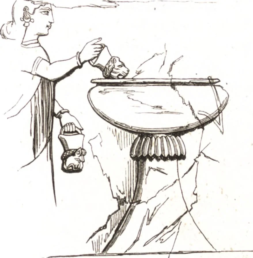 An illustration from Der Stil in den technischen und tektonischen Künsten, oder, Praktische Aesthetik : ein Handbuch für Techniker, Künstler und Kunstfreunde, 1860, leaf 28