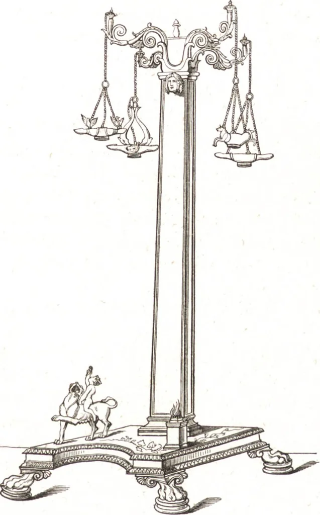 An illustration from Der Stil in den technischen und tektonischen Künsten, oder, Praktische Aesthetik : ein Handbuch für Techniker, Künstler und Kunstfreunde, 1860, leaf 282