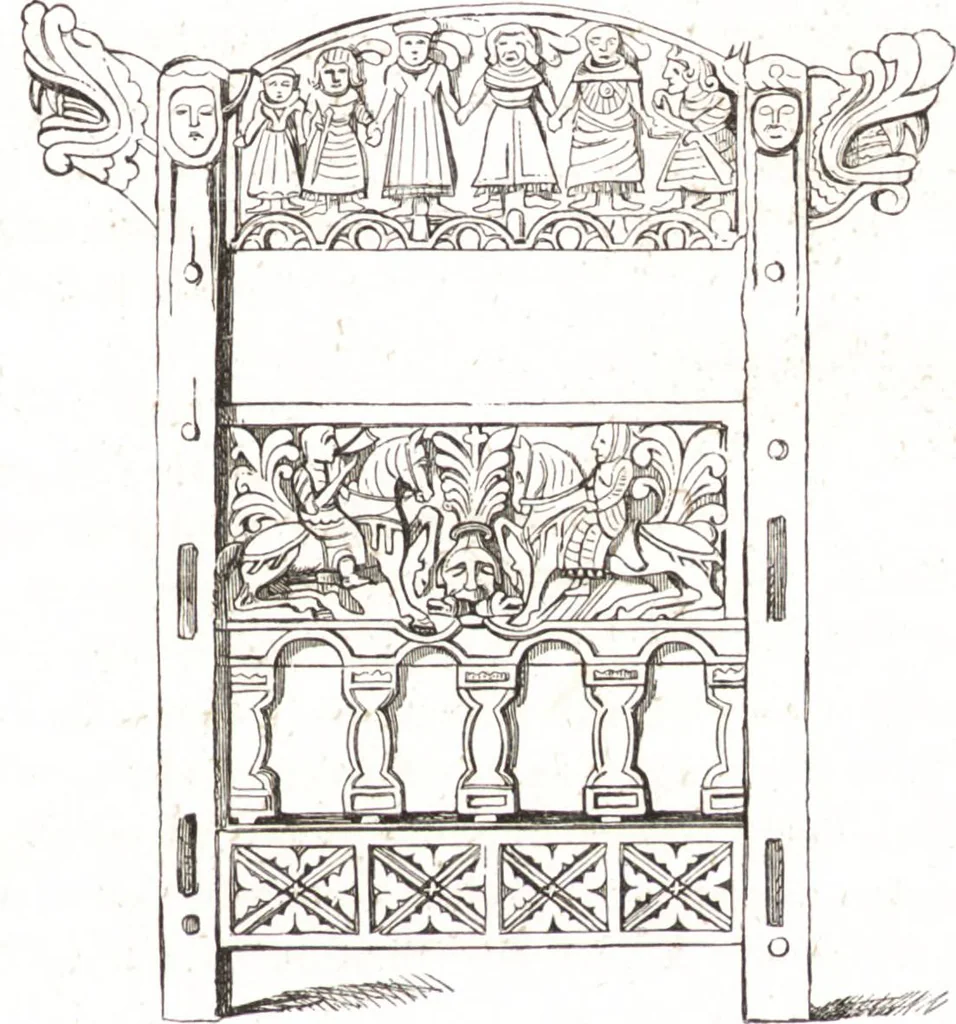 An illustration from Der Stil in den technischen und tektonischen Künsten, oder, Praktische Aesthetik : ein Handbuch für Techniker, Künstler und Kunstfreunde, 1860, leaf 296