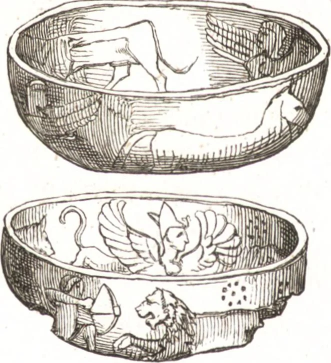 An illustration from Der Stil in den technischen und tektonischen Künsten, oder, Praktische Aesthetik : ein Handbuch für Techniker, Künstler und Kunstfreunde, 1860, leaf 31