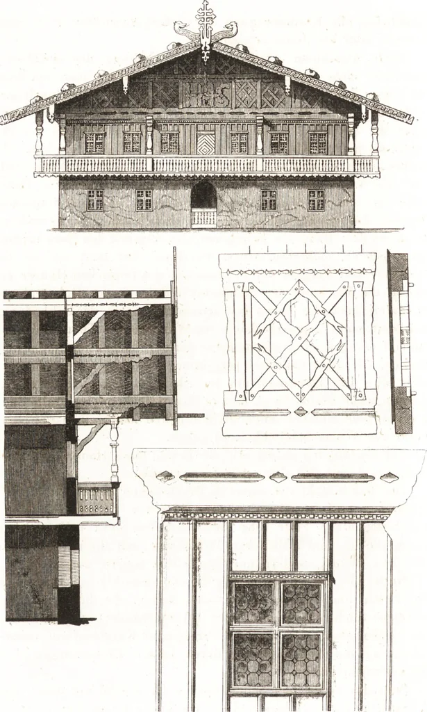 An illustration from Der Stil in den technischen und tektonischen Künsten, oder, Praktische Aesthetik : ein Handbuch für Techniker, Künstler und Kunstfreunde, 1860, leaf 319