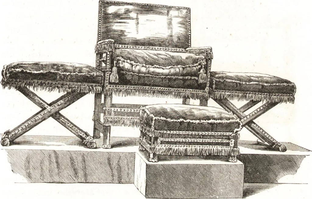 An illustration from Der Stil in den technischen und tektonischen Künsten, oder, Praktische Aesthetik : ein Handbuch für Techniker, Künstler und Kunstfreunde, 1860, leaf 352