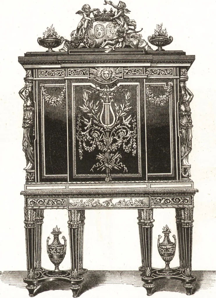 An illustration from Der Stil in den technischen und tektonischen Künsten, oder, Praktische Aesthetik : ein Handbuch für Techniker, Künstler und Kunstfreunde, 1860, leaf 357