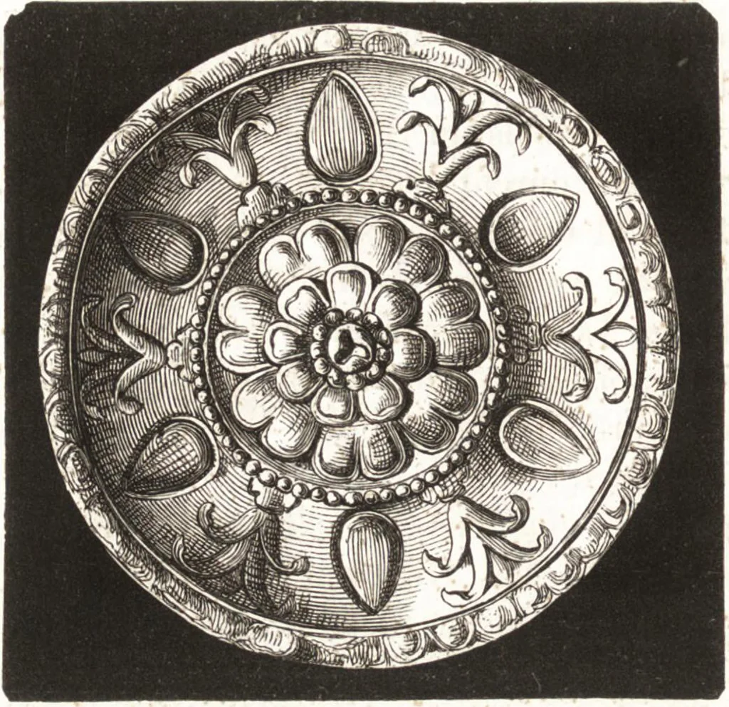 An illustration from Der Stil in den technischen und tektonischen Künsten, oder, Praktische Aesthetik : ein Handbuch für Techniker, Künstler und Kunstfreunde, 1860, leaf 37