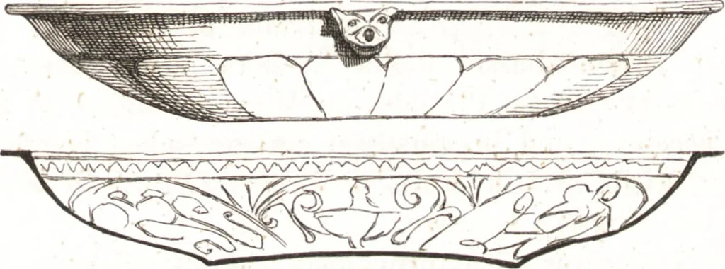 An illustration from Der Stil in den technischen und tektonischen Künsten, oder, Praktische Aesthetik : ein Handbuch für Techniker, Künstler und Kunstfreunde, 1860, leaf 38