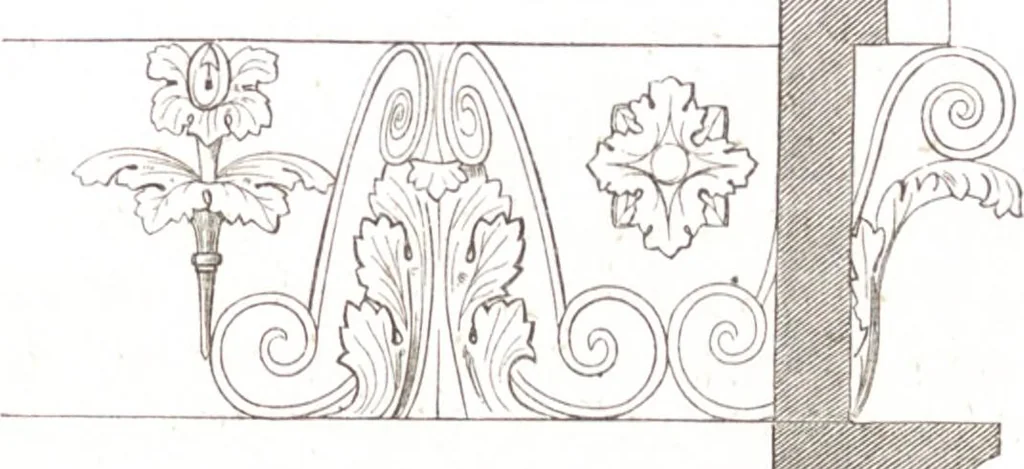 An illustration from Der Stil in den technischen und tektonischen Künsten, oder, Praktische Aesthetik : ein Handbuch für Techniker, Künstler und Kunstfreunde, 1860, leaf 470