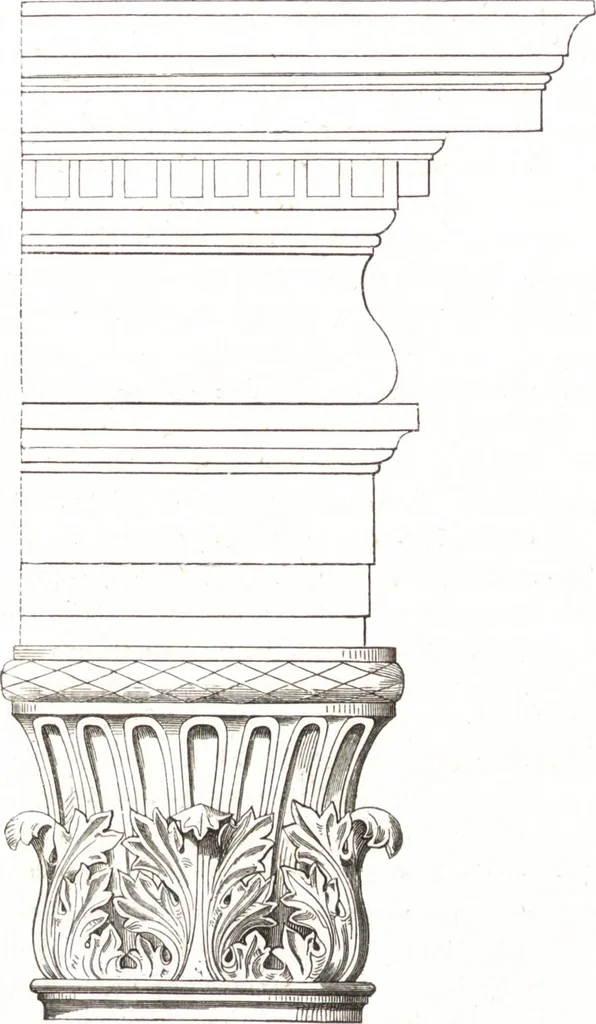 An illustration from Der Stil in den technischen und tektonischen Künsten, oder, Praktische Aesthetik : ein Handbuch für Techniker, Künstler und Kunstfreunde, 1860, leaf 476