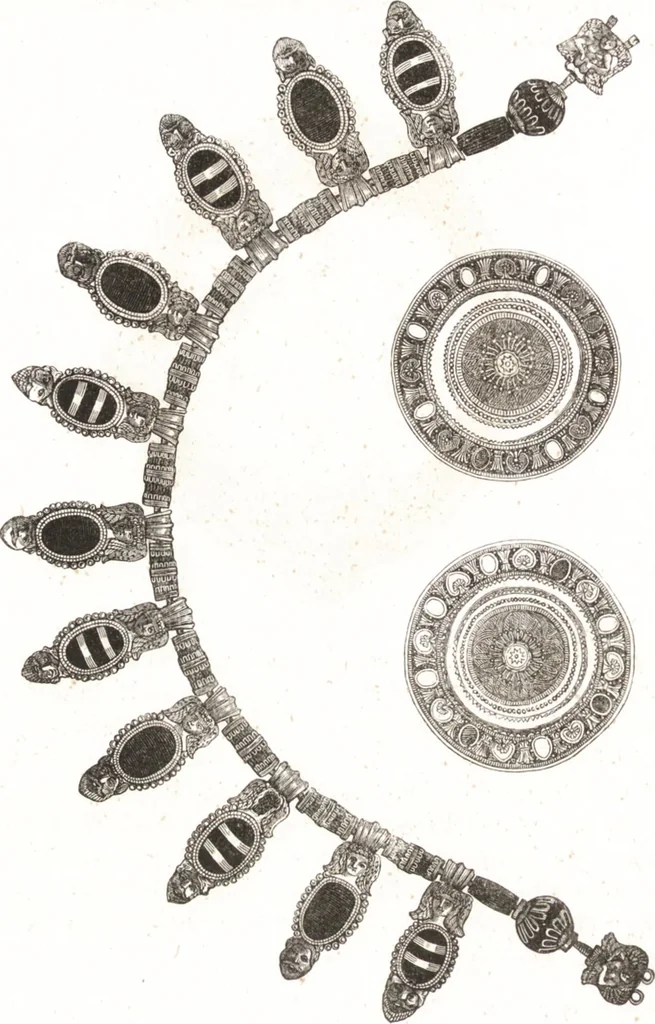 An illustration from Der Stil in den technischen und tektonischen Künsten, oder, Praktische Aesthetik : ein Handbuch für Techniker, Künstler und Kunstfreunde, 1860, leaf 503