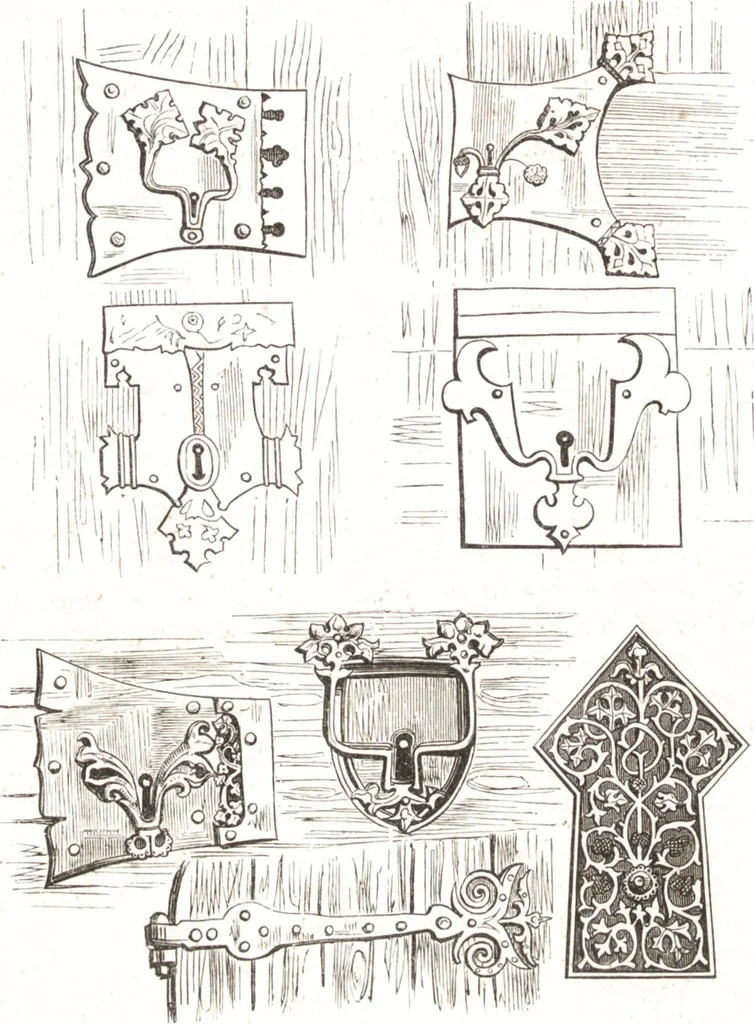 An illustration from Der Stil in den technischen und tektonischen Künsten, oder, Praktische Aesthetik : ein Handbuch für Techniker, Künstler und Kunstfreunde, 1860, leaf 563