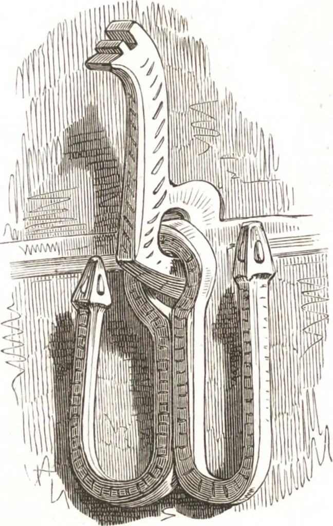 An illustration from Der Stil in den technischen und tektonischen Künsten, oder, Praktische Aesthetik : ein Handbuch für Techniker, Künstler und Kunstfreunde, 1860, leaf 565