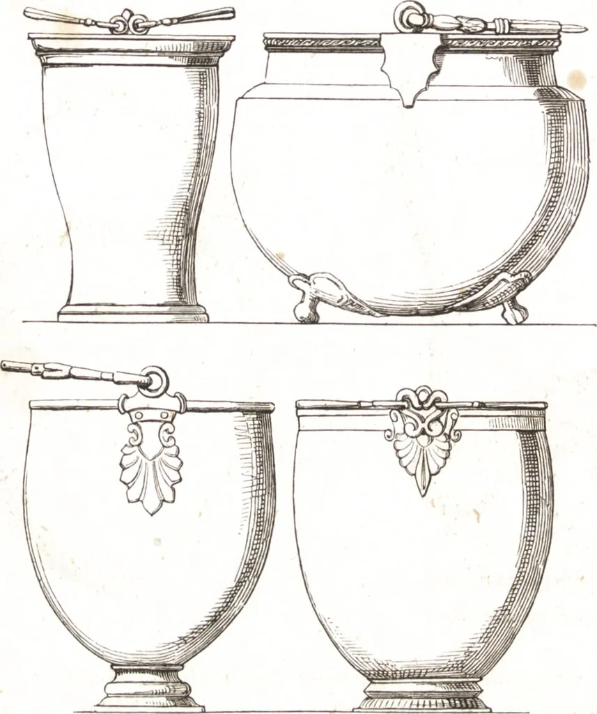 An illustration from Der Stil in den technischen und tektonischen Künsten, oder, Praktische Aesthetik : ein Handbuch für Techniker, Künstler und Kunstfreunde, 1860, leaf 57