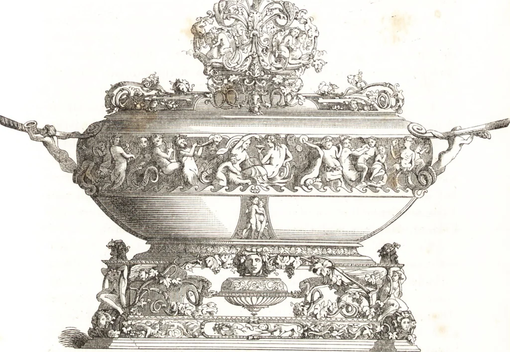 An illustration from Der Stil in den technischen und tektonischen Künsten, oder, Praktische Aesthetik : ein Handbuch für Techniker, Künstler und Kunstfreunde, 1860, leaf 592