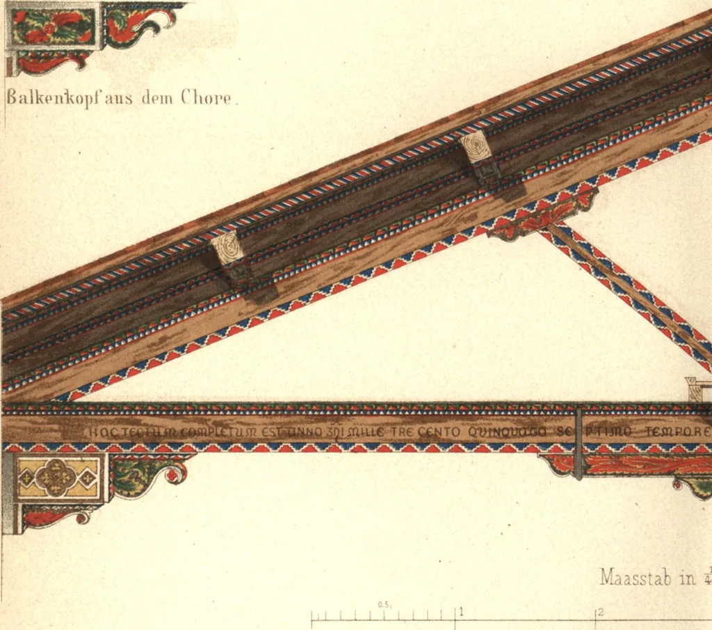 An illustration from Der Stil in den technischen und tektonischen Künsten, oder, Praktische Aesthetik : ein Handbuch für Techniker, Künstler und Kunstfreunde, 1860, leaf 607