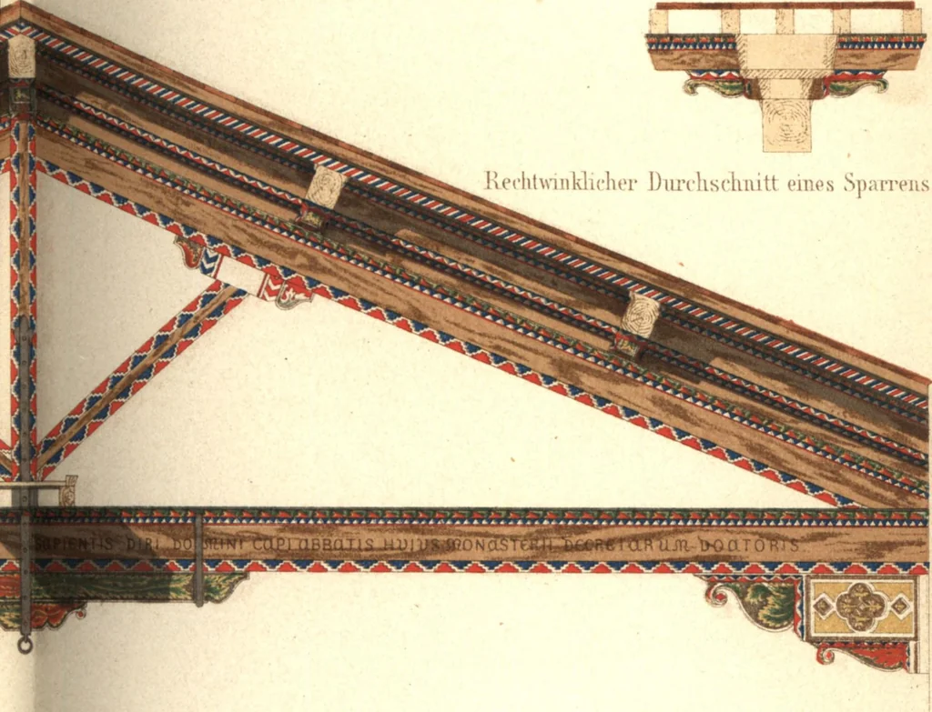An illustration from Der Stil in den technischen und tektonischen Künsten, oder, Praktische Aesthetik : ein Handbuch für Techniker, Künstler und Kunstfreunde, 1860, leaf 608