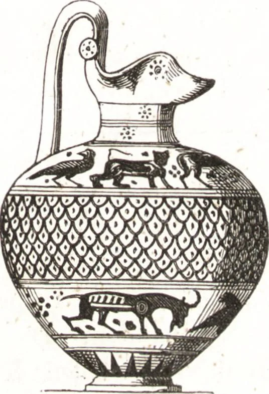 An illustration from Der Stil in den technischen und tektonischen Künsten, oder, Praktische Aesthetik : ein Handbuch für Techniker, Künstler und Kunstfreunde, 1860, leaf 70