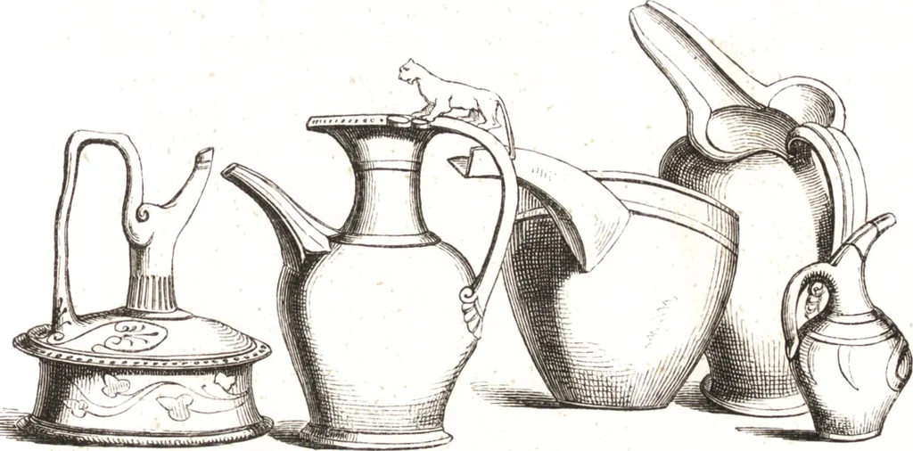 An illustration from Der Stil in den technischen und tektonischen Künsten, oder, Praktische Aesthetik : ein Handbuch für Techniker, Künstler und Kunstfreunde, 1860, leaf 74