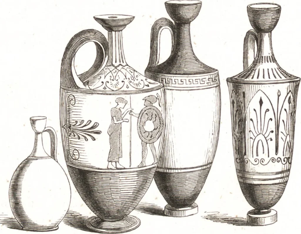 An illustration from Der Stil in den technischen und tektonischen Künsten, oder, Praktische Aesthetik : ein Handbuch für Techniker, Künstler und Kunstfreunde, 1860, leaf 77
