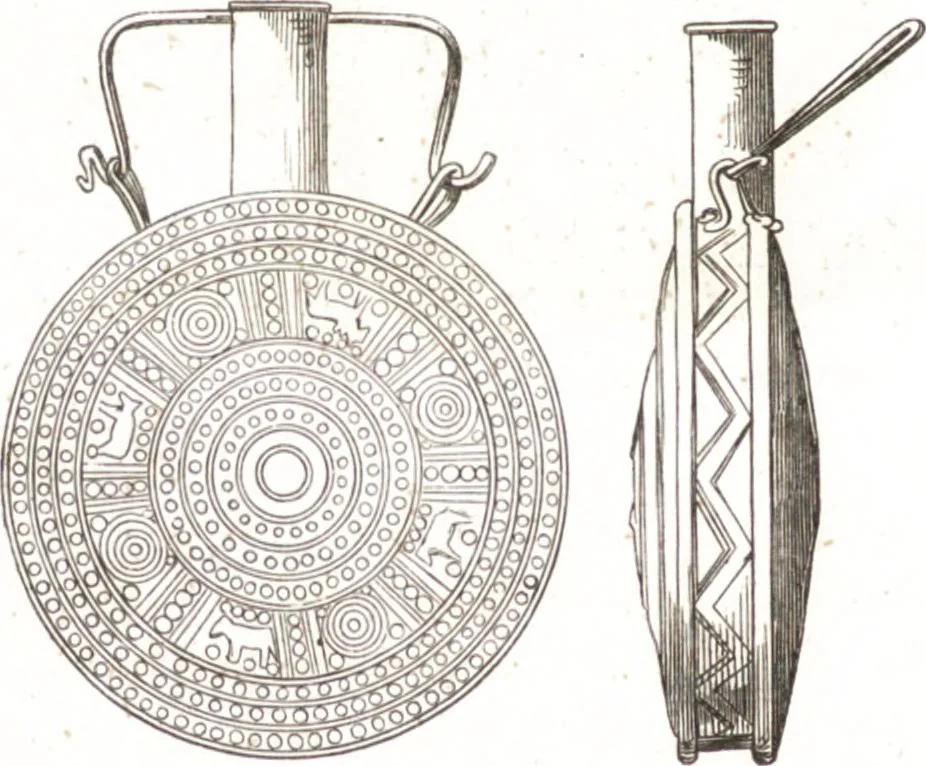 An illustration from Der Stil in den technischen und tektonischen Künsten, oder, Praktische Aesthetik : ein Handbuch für Techniker, Künstler und Kunstfreunde, 1860, leaf 77
